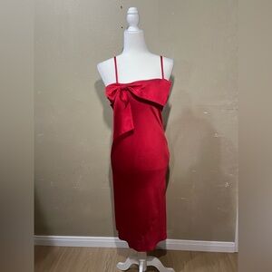 Anthropology Red Slip Dress